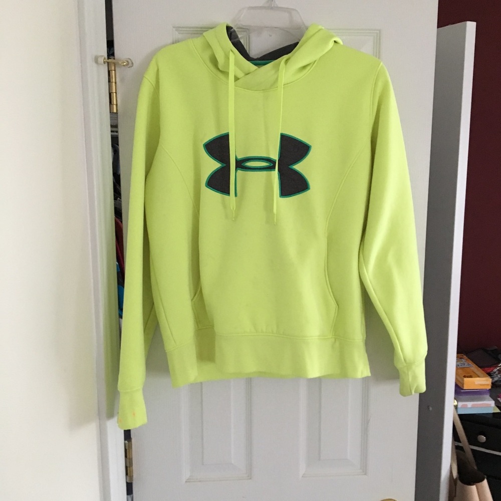 Neon Yellow Under Armour Sweatshirt